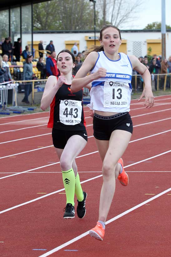 800 metres, 2021 North East Grand Prix No. 2, Monkton, Wednesday, May 19th. Photo: David T. Hewitson/Sports for All Pics